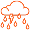 storm damage inspection icon